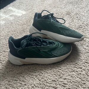 Adidas Green, White, & Cream Ozelias
